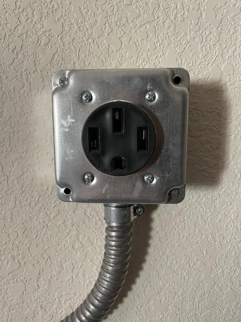 NEMA 14-50 outlet installed for Electrical Panel Upgrade in Orland