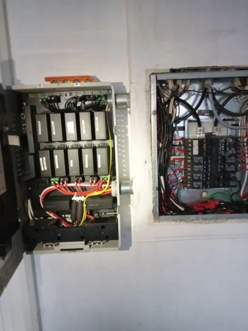 Electrical panel upgrade completed for Security Camera Wiring in Orland
